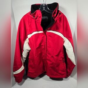 Pacific Trail Outdoor Wear Jacket  Winter Full Zip Hooded Womens  Large Red